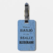 Étiquette À Bagage Sans Banjo - Bluegrass (Dos Vertical)
