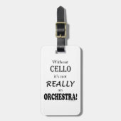Étiquette À Bagage Sans Cello - Orchestre (Devant Vertical)