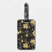 Étiquette À Bagage Sans couture avec orchidées de bijoux (Dos Vertical)