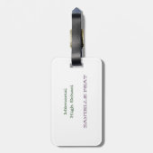 Étiquette À Bagage sans musique, la vie Bb (Dos Vertical)