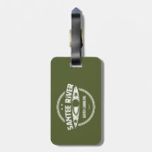 Étiquette À Bagage Santee River Caroline du Sud Kayaking (Dos Vertical)