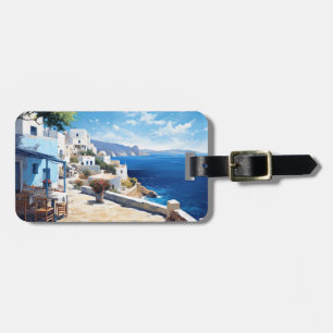 Étiquette À Bagage Santorin