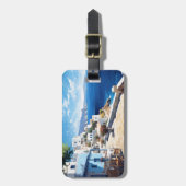 Étiquette À Bagage Santorin (Devant Vertical)