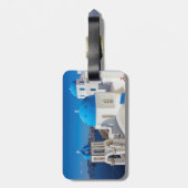 Étiquette À Bagage Santorin Grèce (Dos Vertical)