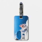 Étiquette À Bagage Santorin, Grèce (Dos Vertical)