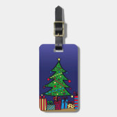 Étiquette À Bagage sapin de Noël (Devant Vertical)