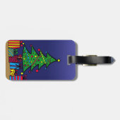 Étiquette À Bagage sapin de Noël (Dos horizontal)