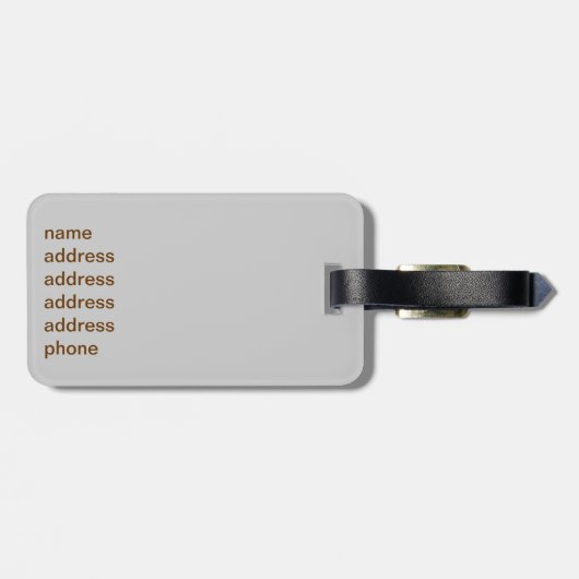 Étiquette À Bagage Sardines en conserve (Dos horizontal)