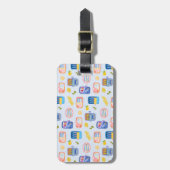 Étiquette À Bagage Sardines et citrons (Devant Vertical)