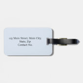 Étiquette À Bagage Sardines et citrons (Dos horizontal)