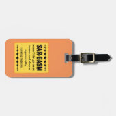 Étiquette À Bagage Sargasme (Devant horizontal)