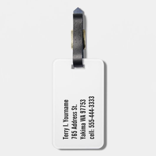 Étiquette À Bagage Saturn Rocket (Dos Vertical)