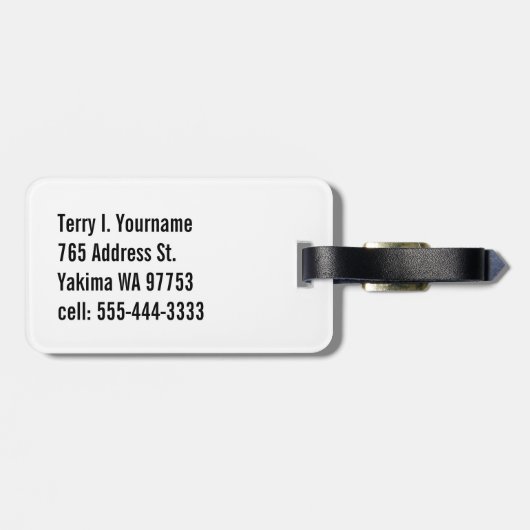 Étiquette À Bagage Saturn Rocket (Dos horizontal)