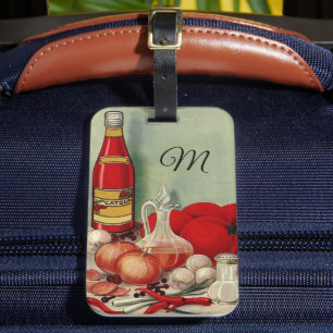 Étiquette À Bagage Sauce tomate aux poivrons et oignons pour les alim