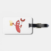 Étiquette À Bagage Saucisses Et Bières (Dos horizontal)