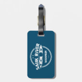 Étiquette À Bagage Sauk River Washington Kayak (Dos Vertical)