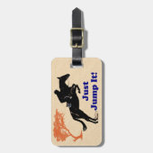 Étiquette À Bagage Sautez-juste le ! Cheval (Devant Vertical)