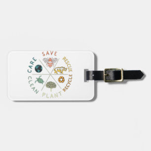 Étiquette À Bagage 🌎💚 Sauvegardons Notre Planète 🌿