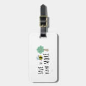Étiquette À Bagage Sauvez les abeilles, Plante plus d'arbres! (Devant Vertical)