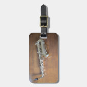 Étiquette À Bagage Saxophone (Devant Vertical)