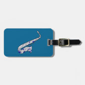 Étiquette À Bagage Saxophone (Devant horizontal)