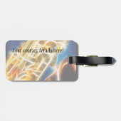 Étiquette À Bagage Saxophone - fractale (Dos horizontal)