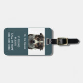 Étiquette À Bagage Scanner de cage de transport pour animaux si code (Devant horizontal)