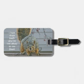 ÉTIQUETTE À BAGAGE " "SCARY SQUIRREL" (Devant horizontal)