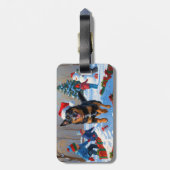 Étiquette À Bagage Scène belge de Noël de Malinoi (Dos Vertical)