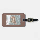 Étiquette À Bagage Scène de ConnecticutWolf (Devant horizontal)