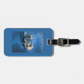 Étiquette À Bagage Scène de loutre de ConnecticutSea (Devant horizontal)