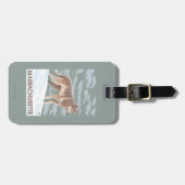 Étiquette À Bagage Scène de MassachusettsWolf (Devant horizontal)