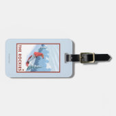 Étiquette À Bagage Scène de surfeur - les Rocheuses (Devant horizontal)