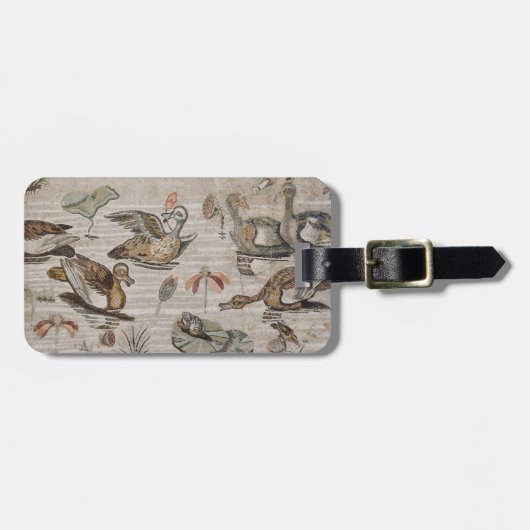 Étiquette À Bagage Scène des oiseaux aquatiques sur le Nil, Chambre (Devant horizontal)