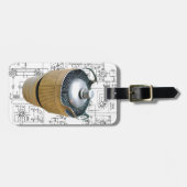 Étiquette À Bagage Schéma du tube de transmission en céramique (Devant horizontal)