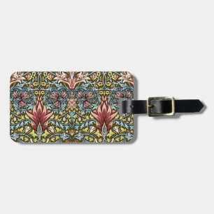 Étiquette À Bagage Schéma floral William Morris Snakeshead