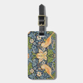 Étiquette À Bagage Schéma floral William Morris Strawberry Thief (Devant Vertical)
