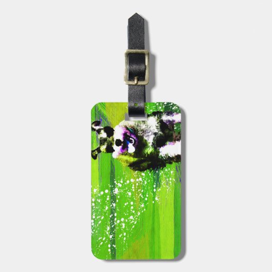 Étiquette À Bagage Schnauzer miniature (Devant Vertical)