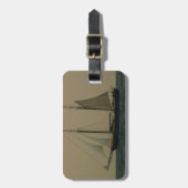 Étiquette À Bagage Schooner historique (Devant Vertical)