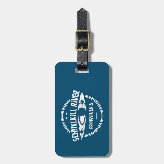Étiquette À Bagage Schuylkill River, Pennsylvanie (Devant Vertical)