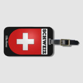 Étiquette À Bagage Schweiz | Suisse Armoiries (Devant Horizontal)
