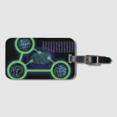 Étiquette À Bagage Science moderne d'identification d'empreintes digi (Devant Horizontal)