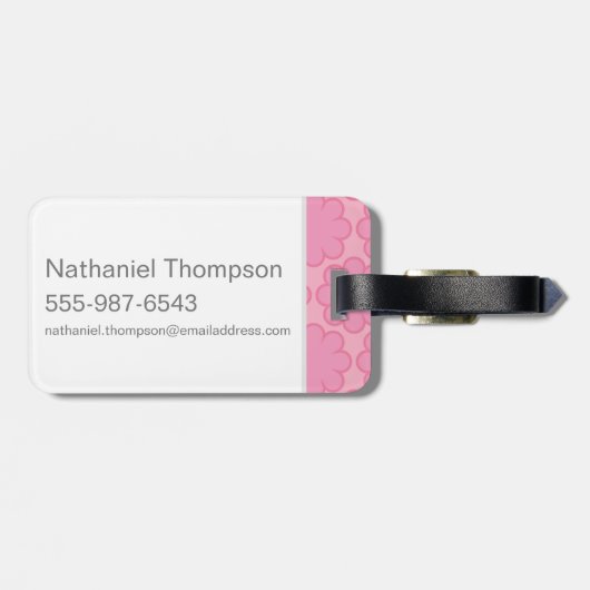 Étiquette À Bagage Scooby-Doo Bisous de papillon (Dos horizontal)