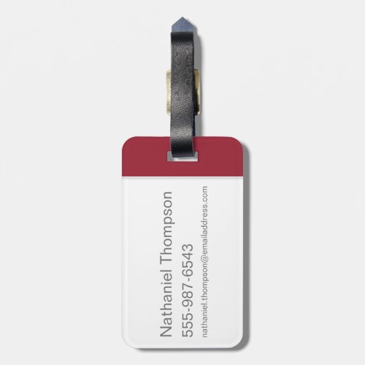 Étiquette À Bagage Scooby-Doo Bowling (Dos Vertical)