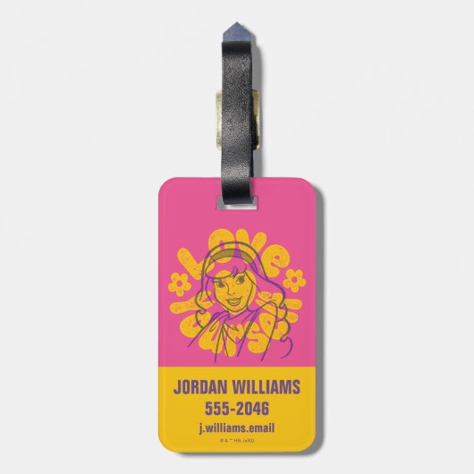 Étiquette À Bagage Scooby-Doo | Daphné Vous Aimez (Dos Vertical)