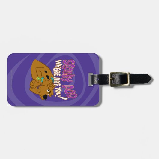 Étiquette À Bagage Scooby-Doo effrayé (Devant horizontal)
