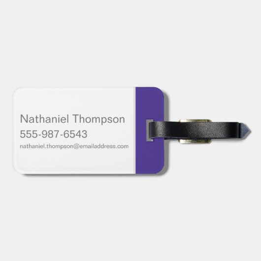 Étiquette À Bagage Scooby-Doo effrayé (Dos horizontal)