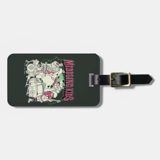 Étiquette À Bagage Scooby-Doo et le groupe Gang Meddling Kids Punk (Devant horizontal)