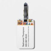 Étiquette À Bagage Scooby-Doo Halloween Photos Pattern (Dos Vertical)