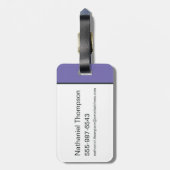 Étiquette À Bagage Scooby-Doo ! Logo Monster Silhouette (Dos Vertical)